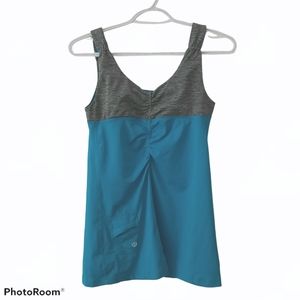 Lululemon Active Tempo Tank Top Ruched Front Womens Size 6